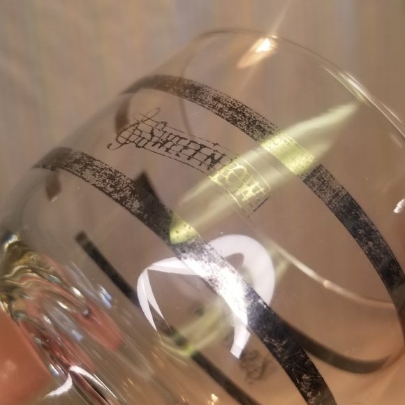 Vintage Libbey Glass Sweet n' Low Logo Sugar Bowl Silver Clear Glass Chrome Lid - Picture 4 of 8